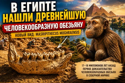 В Египте нашли челюсть древнейшей человекообразной обезьяны, которая может переписать историю происхождения человека В Египте нашли челюсть древнейшей человекообразной обезьяны, которая может переписать историю происхождения человека