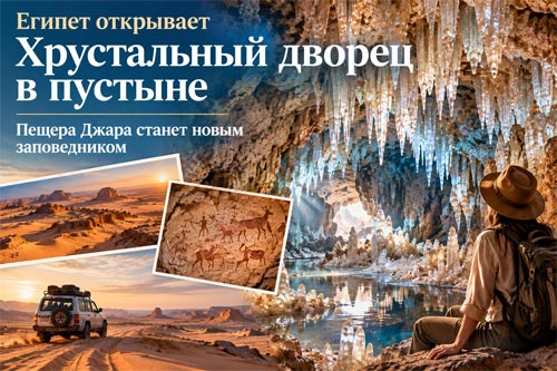 ППещера Джара станет новым заповедником для любителей приключений Египет откроет «хрустальный дворец» в пустыне: пещера Джара станет новым заповедником для любителей приключений