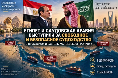 Египет и Саудовская Аравия объединились вокруг безопасности главных морских путей региона Египет и Саудовская Аравия объединились вокруг безопасности главных морских путей региона