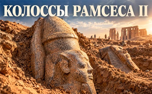 В Египте нашли две колоссальные статуи Рамсеса II В Египте нашли две колоссальные статуи Рамсеса II: одна из них была высотой 8,5 метра