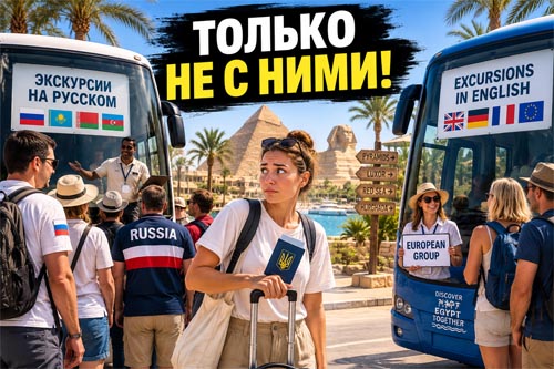 Море одно, а экскурсии разные: украинцы в Египте попросились к европейцам Море одно, а экскурсии разные: украинцы в Египте попросились к европейцам